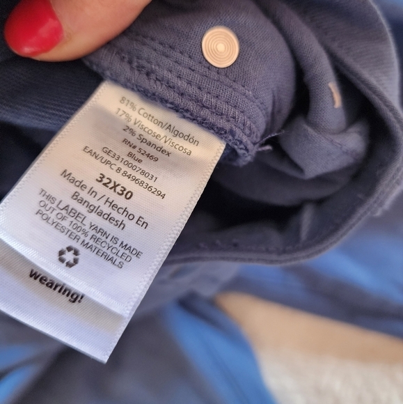 NEW vintage -look George Men's Straight Slim Chino Pants size 32/30 - Picture 8 of 9